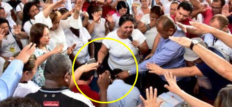 Foto de Pastor da Assembleia de Deus autoritário, e um da Batista agride Jornalista por causa de Edivaldo Jr.