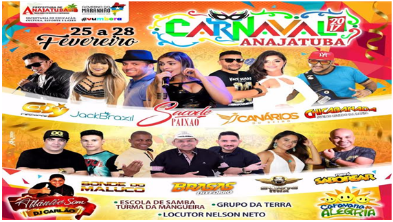 Foto de Prefeitura divulga artistas que irão animar o Carnaval em Anajatuba