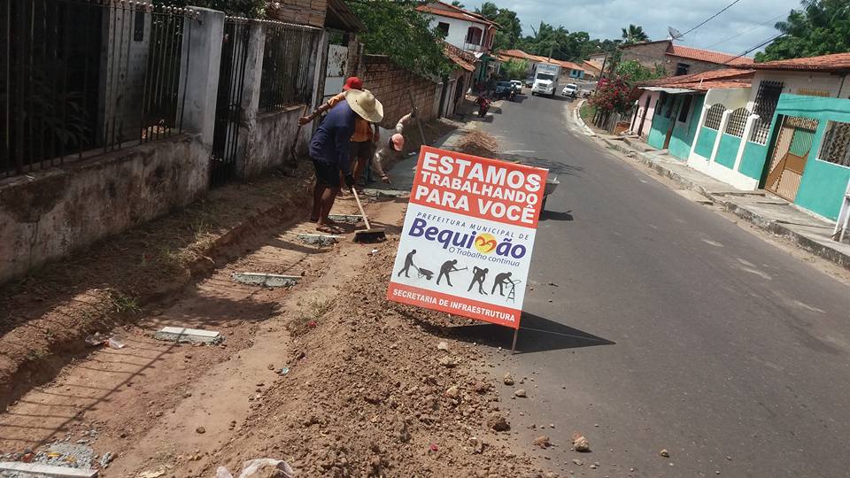 Foto de Prefeitura de Bequimão inicia serviço de melhoria de meio-fio na cidade