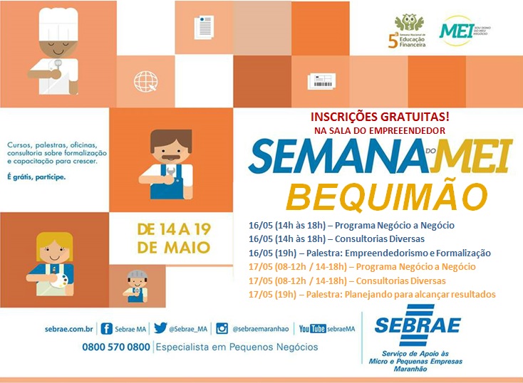 Foto de Bequimão receberá ações na Semana do Microempreendedor Individual (MEI)