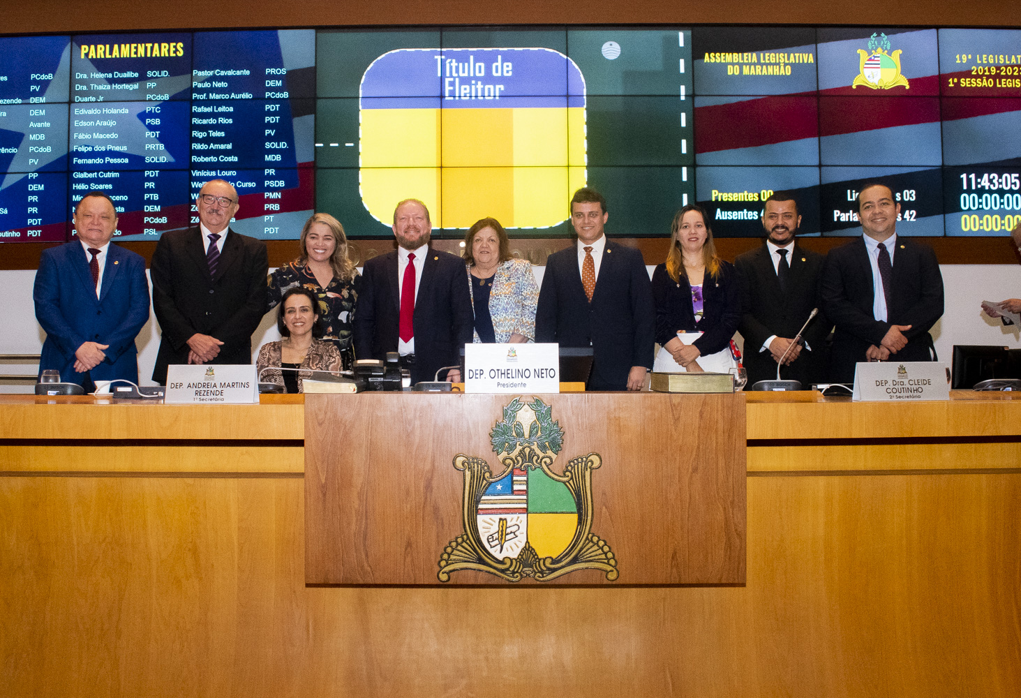 Foto de Othelino Neto é reeleito por unanimidade para presidir a ALEMA no biênio 2021/2022