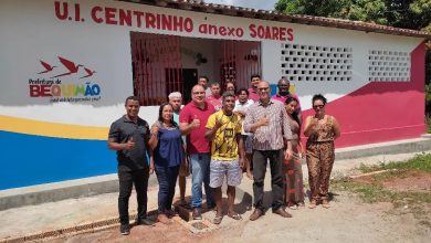 Foto de Bequimão-MA: Prefeito João Martins reforma escola no povoado Ponta do Soares